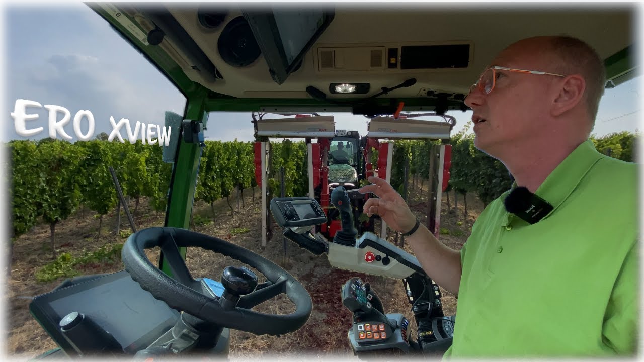 Weingut Adam - ERO Xview PROcut es geht ans Laub  | Fendt One 210V |