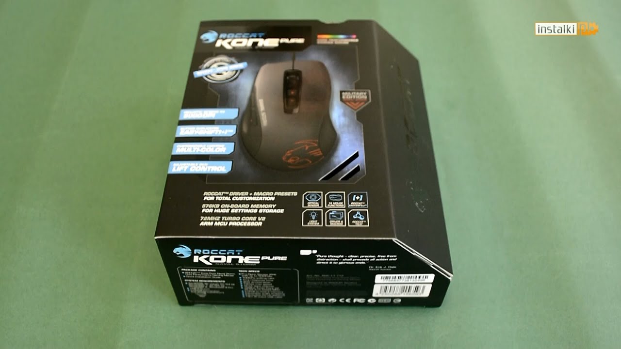 Roccat Kone Pure Military Naval Storm Unboxing Youtube