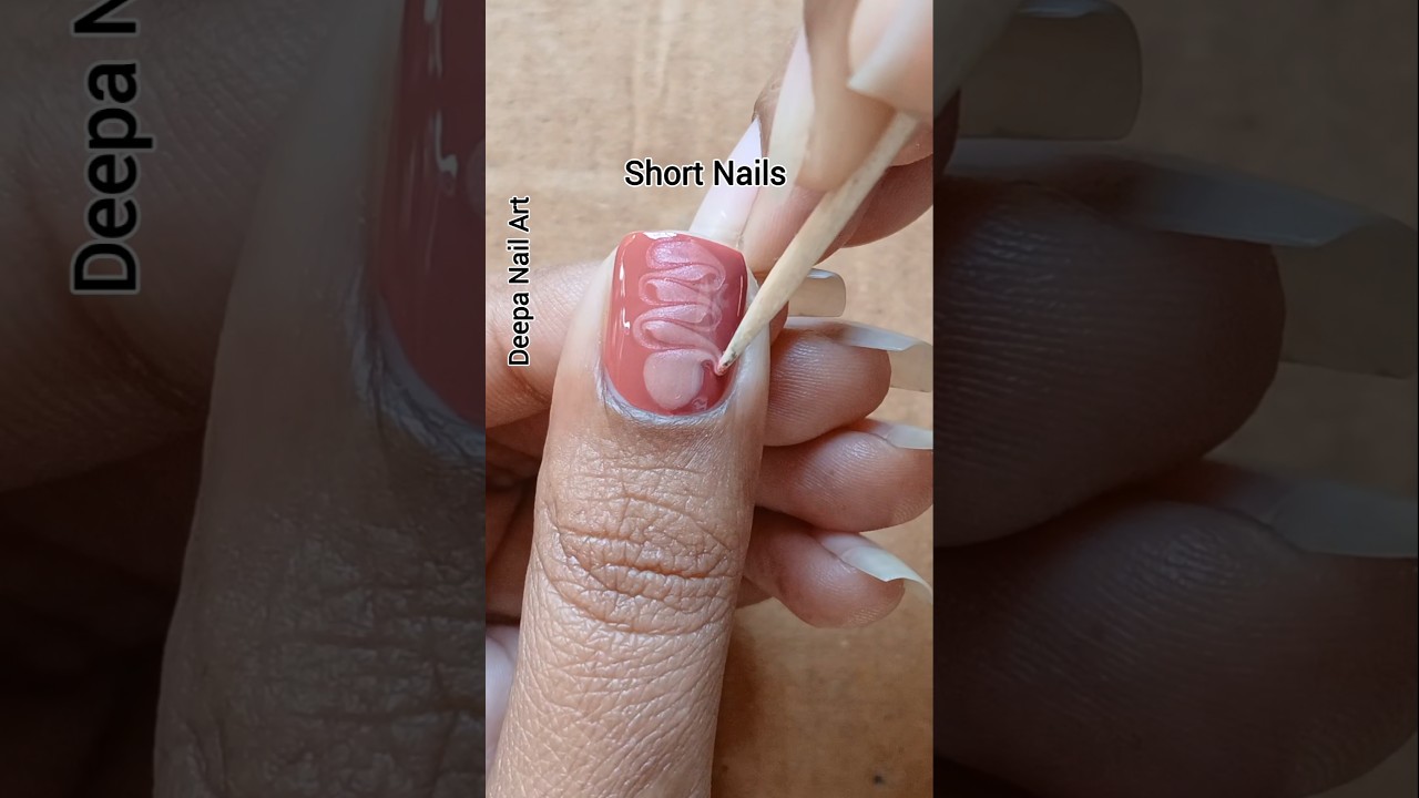 Easy nailart design for Beginners with toothpick 