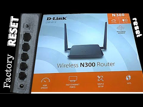 How To Reset D-Link Wireless N300 DIR 612, DIR 615, DIR 650 Router