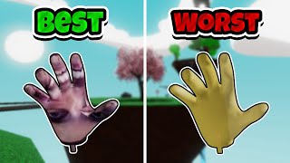 Ranking EVERY Admin Glove In A TIERLIST! | Slap Battles