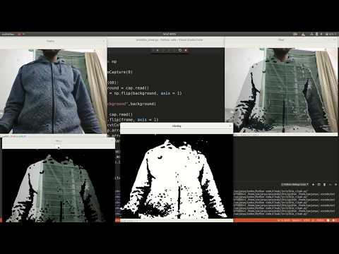 Invisible Cloak using OpenCV and python