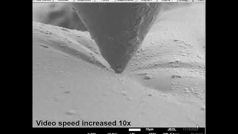 In situ FESEM assisted Nanoindentation of Soft Composite