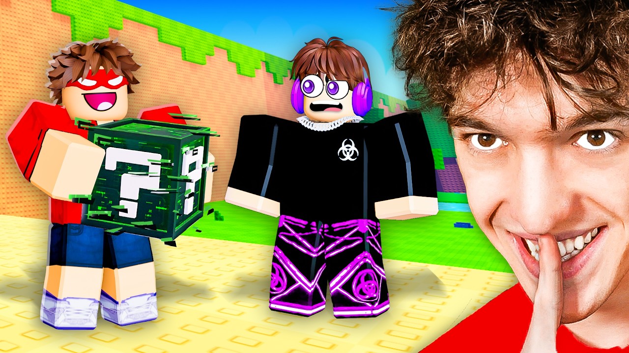 Trolling YouTuber With MODDED Kick A Lucky Block...