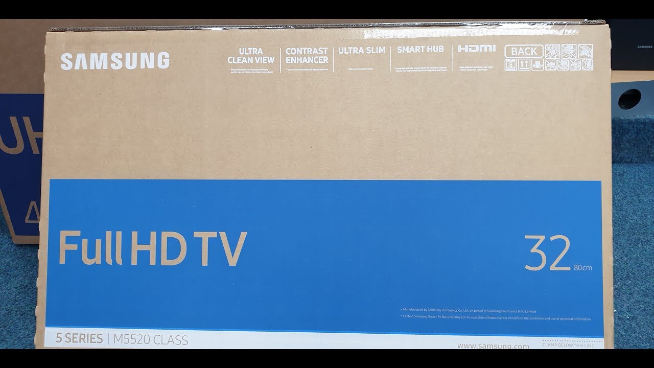 Samsung 32" 5 Series Smart TV Unboxing and Setup - YouTube