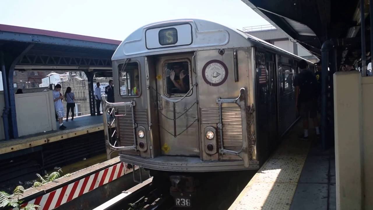 MTA NYC Subway Special: Train Of Many Metals Departing Brington Beach