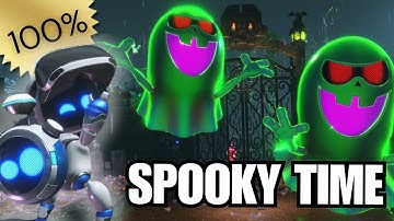 Astro Bot - Spooky Time - All Bots / Puzzle Pieces 🏆 100%