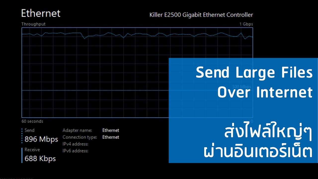 Send large files over internet | ส่งไฟล์ขนาดใหญ่ผ่านอินเตอร์เน็ต