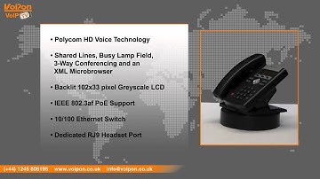 Polycom SoundPoint IP335 IP Phone Video Review / Unboxing