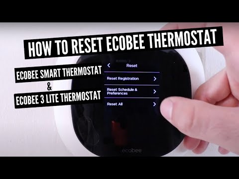 How To Reset Ecobee Smart Thermostat