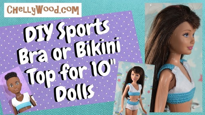 Free Doll Clothes Sewing Patterns: Skipper or Creatable World Dolls' Sports Bra or Swimsuit Top DIY - YouTube free-doll-clothes-sewing-patterns-skipper-or-creatable-world-dolls-sports-bra-or-swimsuit-top-diy-youtube