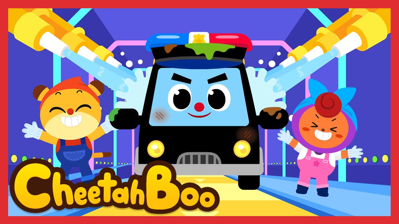 Bubble Bubble Wash the Car | police car | fire truck | Nursery rhymes | Kids song | 