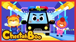 Bubble Bubble Wash The Car Police Car Fire Truck Nursery Rhymes Kids Song