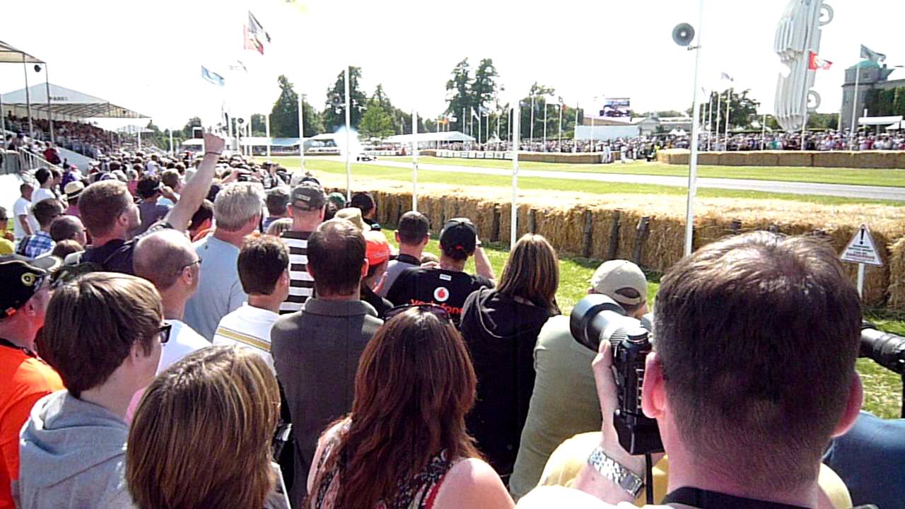 Lotus Renault F1 car burnout at Goodwood