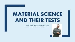 Material science and their tests 2