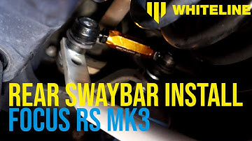 How to install a Rear Swaybar on a Focus RS