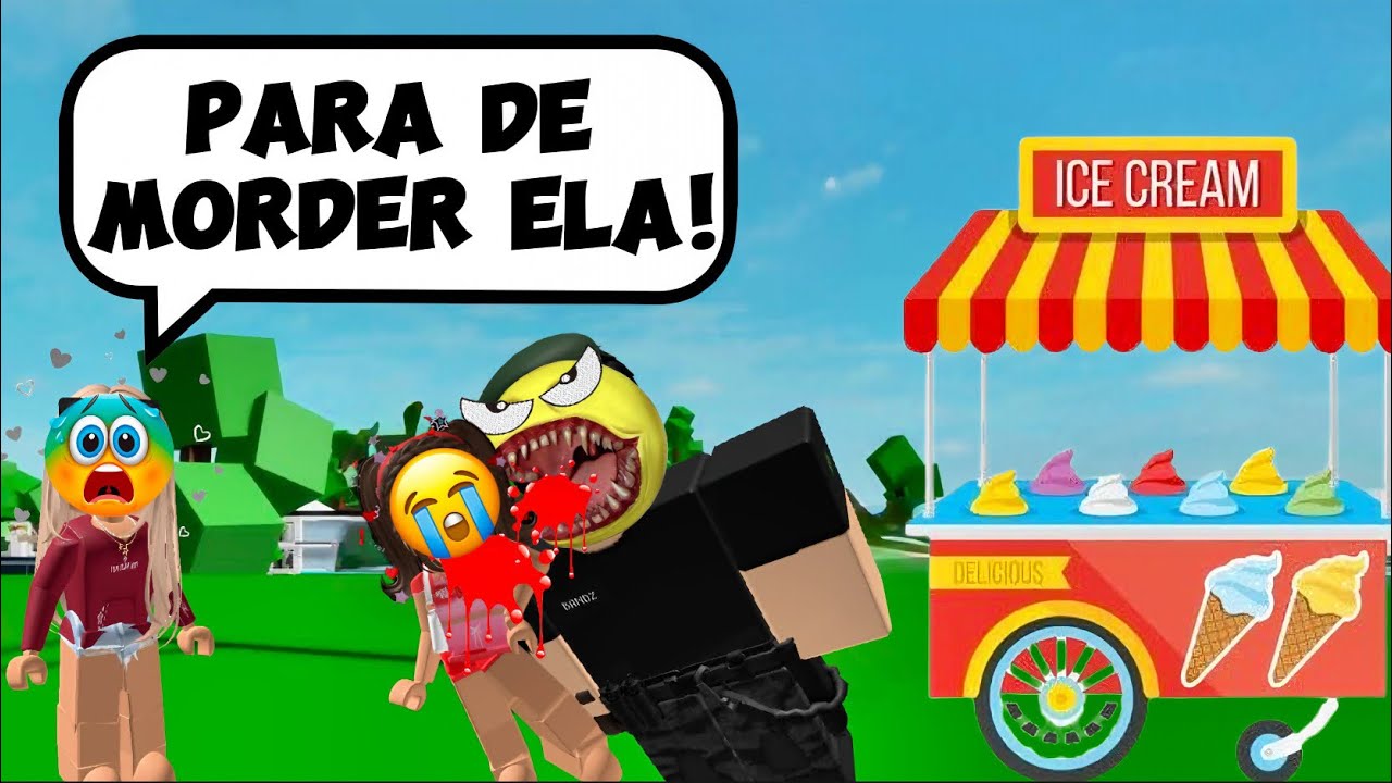 O sorveteiro malvado que mordia as crianças - História Roblox