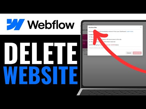 How to Delete Site in Webflow 2025 (Under 1 Mins)