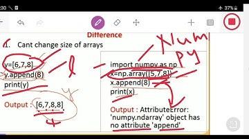 Python NumPy Arrays VS Lists