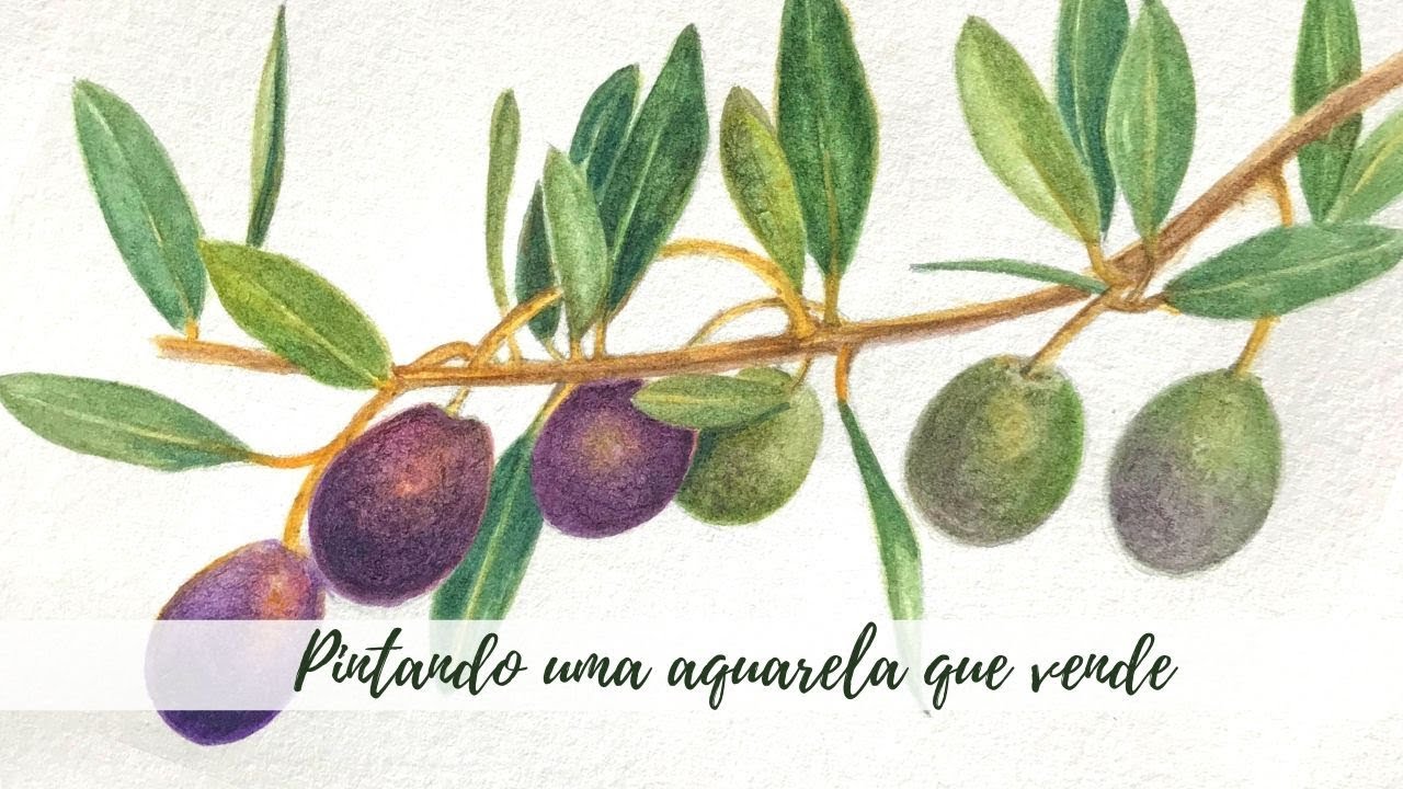 Pintando uma aquarela que vende