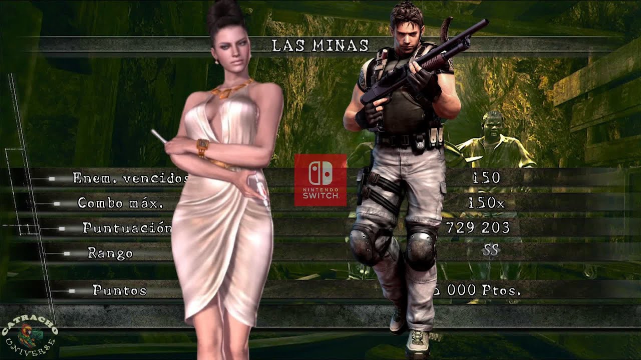 Las minas (729,203) | Chris Redfield (B.S.A.A.) & Excella Gionne (TRICELL) | RE5 | NS