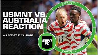 HUGE WIN for the USMNT! United States vs. Australia [LIVE FULL REACTION] | ESPN FC