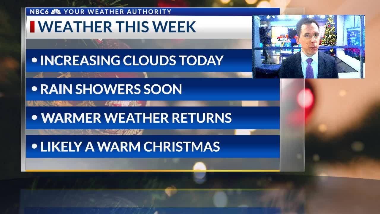 Cool and cloudy Tuesday, rain showers return tonight - YouTube