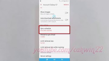 Samsung Galaxy S7 Edge : How to Enable or Disable Email Peak schedule (Android Marshmallow)