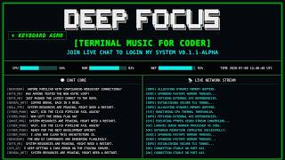 Deep Focus Music – Terminal UI Ambience for Creative Flow Session | Writing & Problem Solving