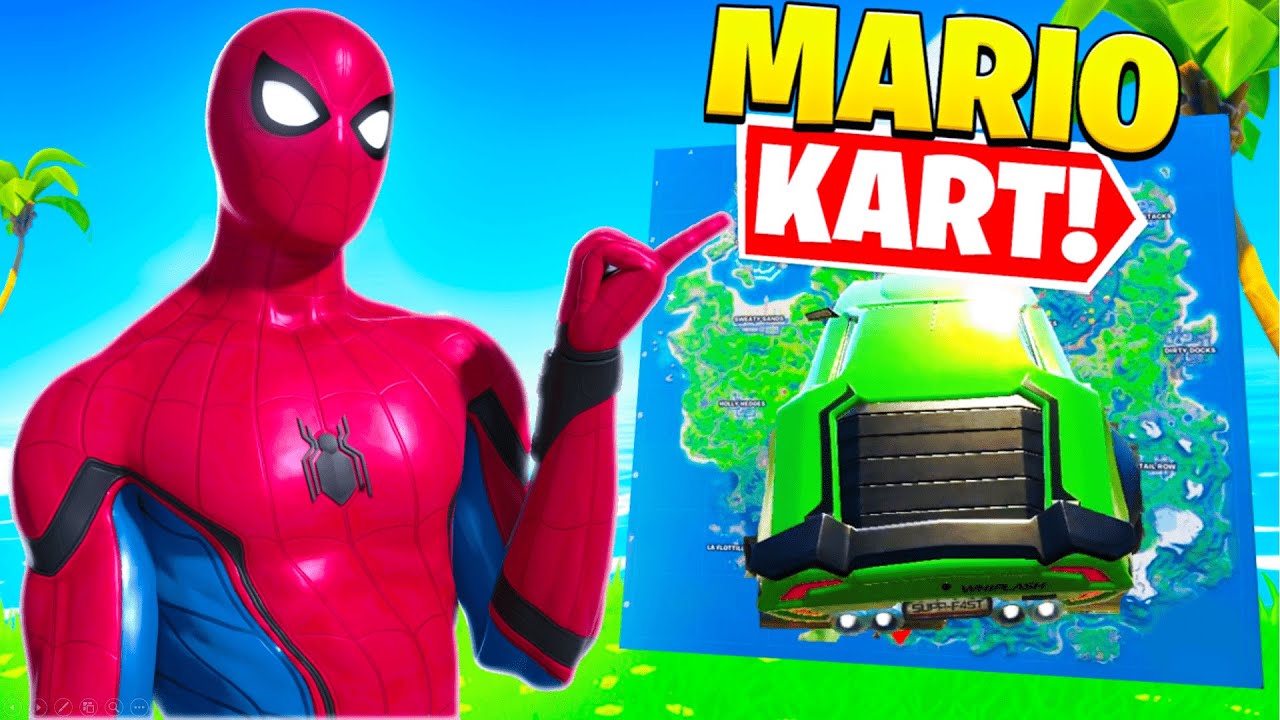I OPENED A FORTNITE MARIO KART RACETRACK... (memes) - YouTube