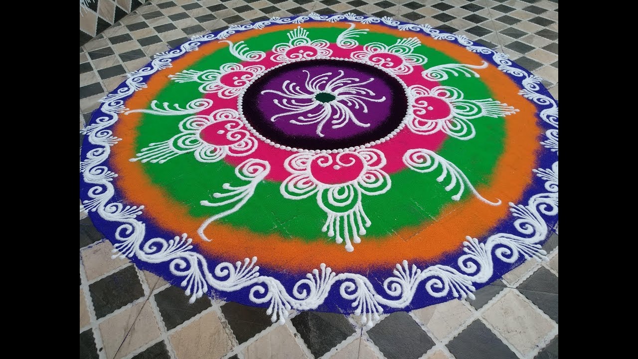 Innovative and creative Chhath puja Rangoli | All About Easy ART - YouTube