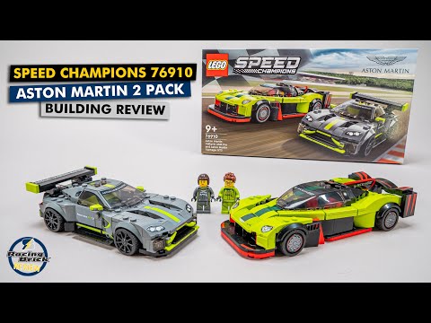 LEGO Speed Champions 76910 Aston Martin Valkyrie AMR Pro & Vantage GT3 detailed building review