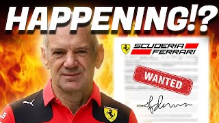 F1 Red Bulls Adrian Newey's NEW DEAL with Ferrari Just Leaked!