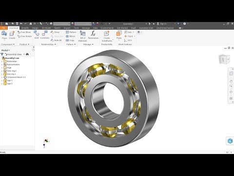 Autodesk Inventor Tutorial Ball Bearing