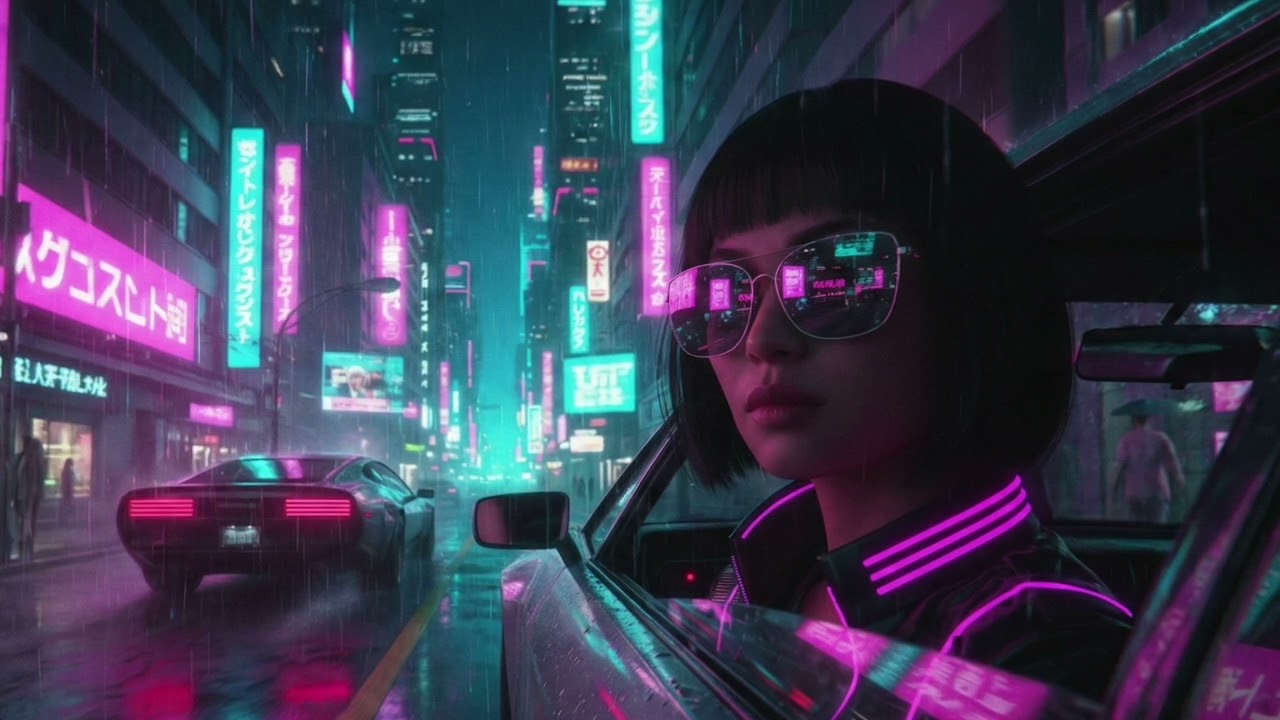 NEON CITY RAIN ☔💜 | Deep House Night Drive 8 MIN   432Hz Extended Journey