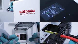 GSB Solar RESS Lithium Battery Connection with GSB Solar Hybrid Inverter (LIFEPO4, BMS)
