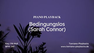 Bedingungslos von Sarah Connor (Piano-Playback Karaoke)