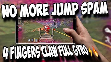 JUMP SPAM IS NO MORE..IN APEX LEGENDS MOBILE.. 4 FINGER CLAW FULL GYRO #apexlegendsmobile