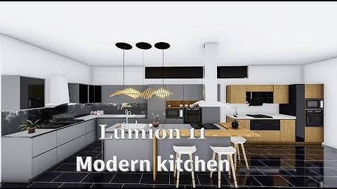 modern kitchen models /lumion 11 rendering /SketchUp modeling