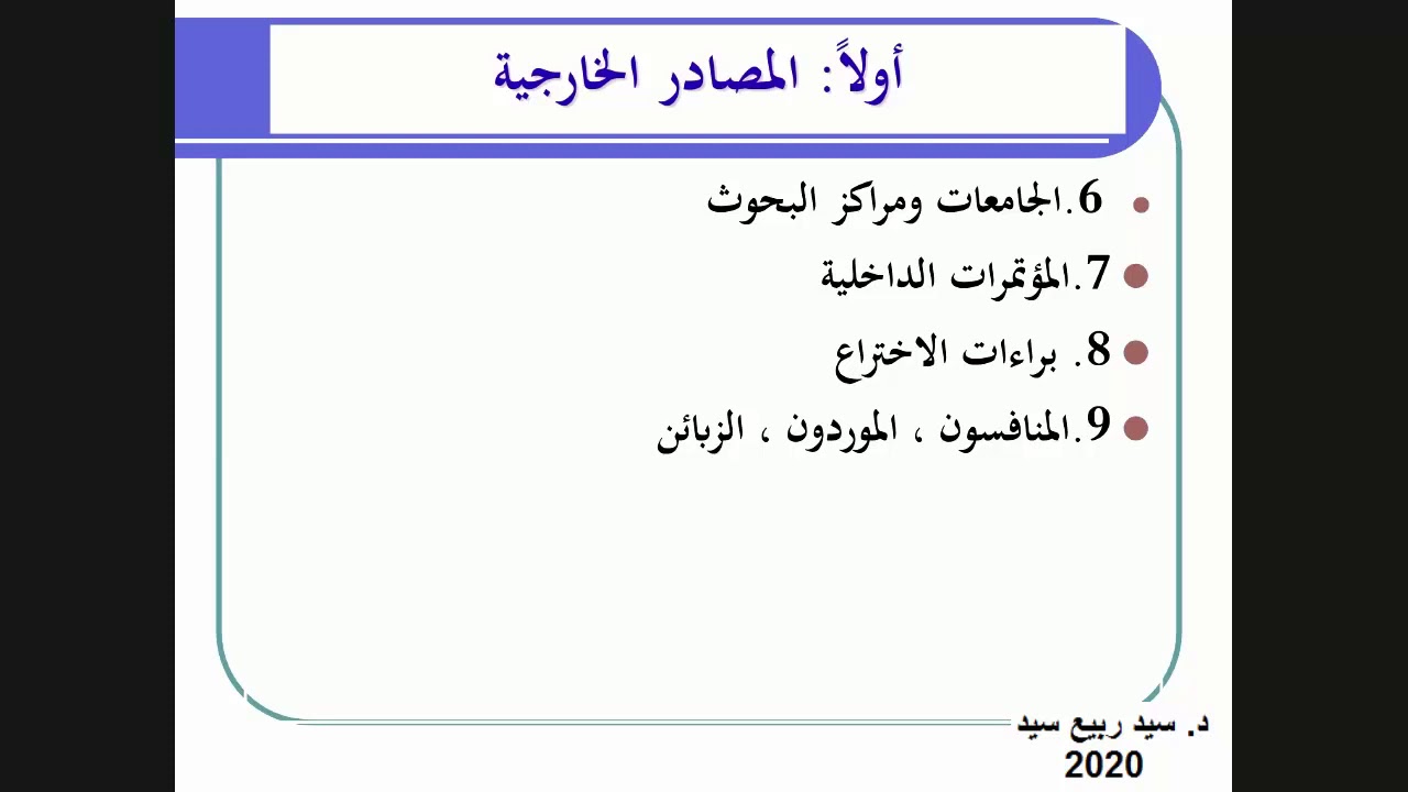 إدارة المعرفة / م6 / ما هي مصادر المعرفة داخل المؤسسات وكيف يمكن استخدامها وأنواع المعرفة البشرية