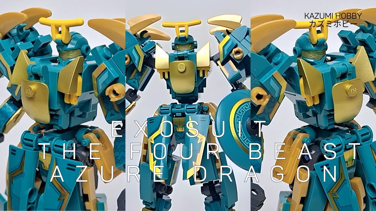 Sluban Exosuit Azure Dragon Unboxing and Speed Build - Mecha Transformation Review