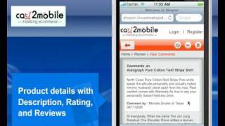 Web Spiders: cart2mobile - mobilizing eCommerce - web application for mobile screenshot 5