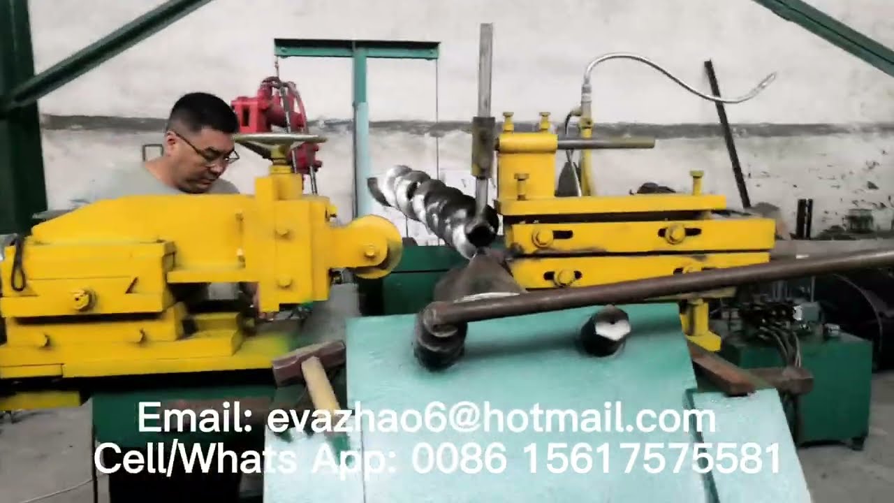Screw Flight Making Machine, Spiral Blade Cold Rolling Mill