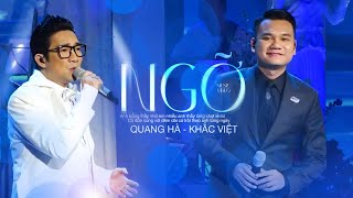 Ngỡ - Quang Hà ft. Khắc Việt | Official Stage MV