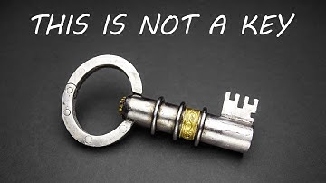 Ancient Key Shaped Puzzle Lock