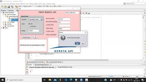 Pemesanan Tiket Kereta API || UAS Praktikum Pemrograman Objek 2