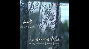 هُوَ الَّذِي أَنزَلَ السَّكِينَةَ فِي قُلُوبِ الْمُؤْمِنِينَ|| القارئ #عبدالعزيز_الزهراني