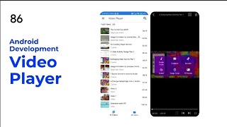 86.Fixing Status Bar & Swipe Issue | Video Player App screenshot 1