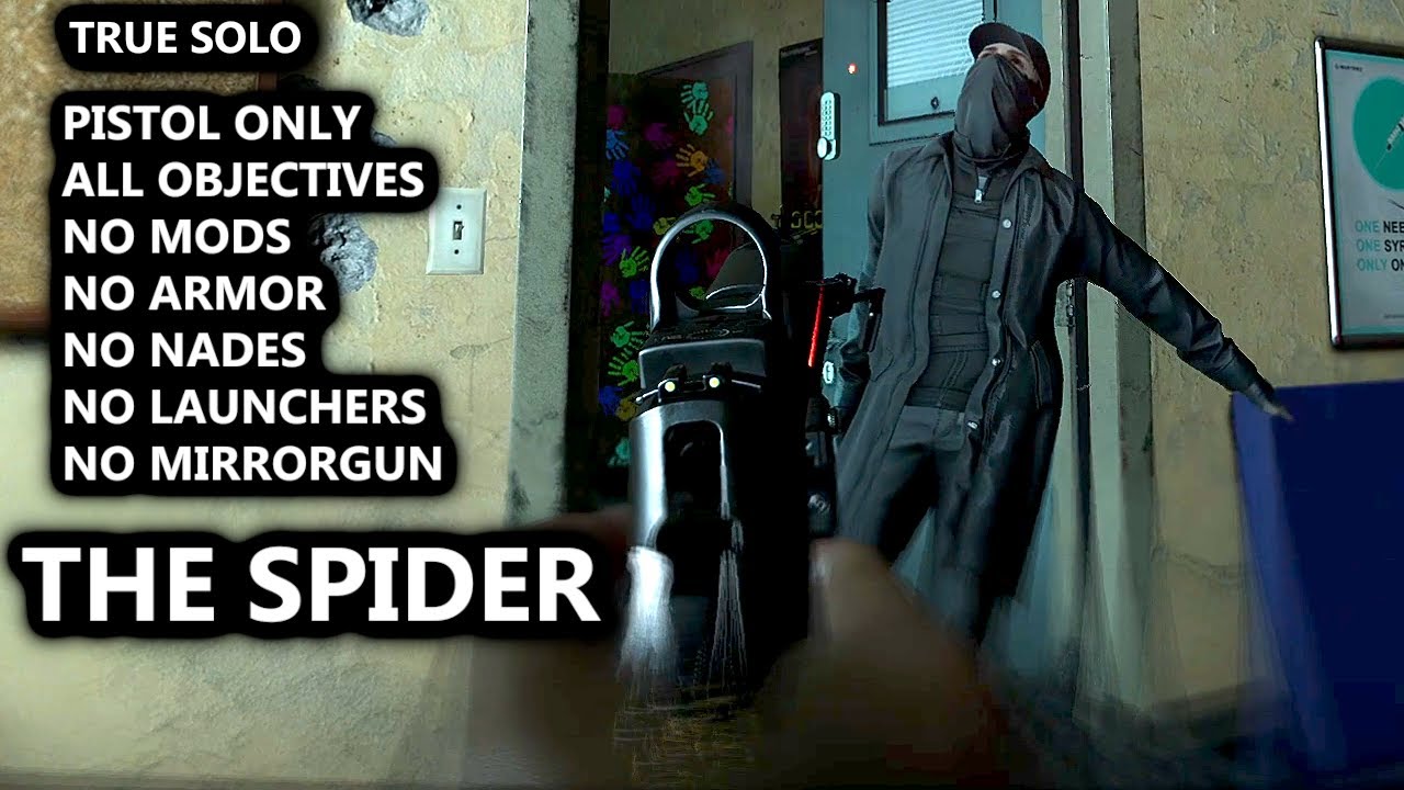 SOLO Pistol Only - All Objectives - The Spider - Live Commentary - READY OR NOT