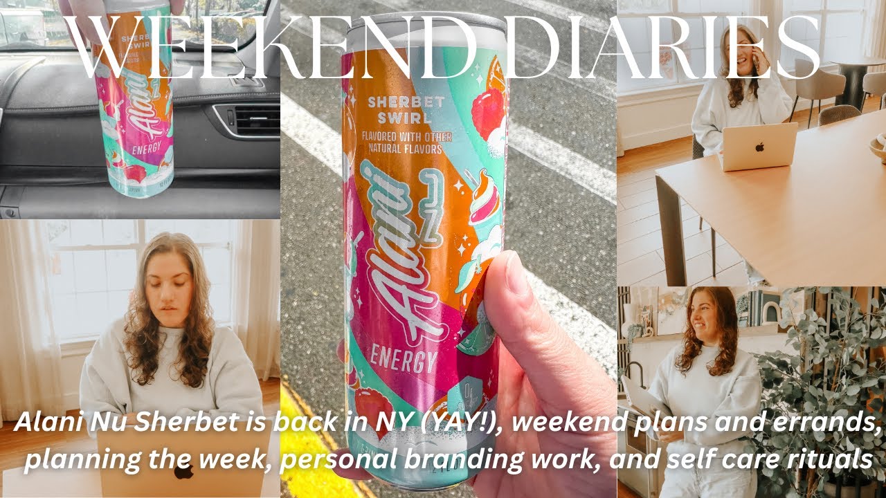 WEEKEND DIARIES 🫧 recording studio, Alani sherbet swirl is BACK in NY, planning and journaling 📝🎀